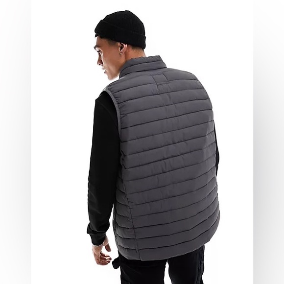 LIKE NEW Jack & Jones Essentials Vest Matte Dark Grey Large - Picture 3 of 8